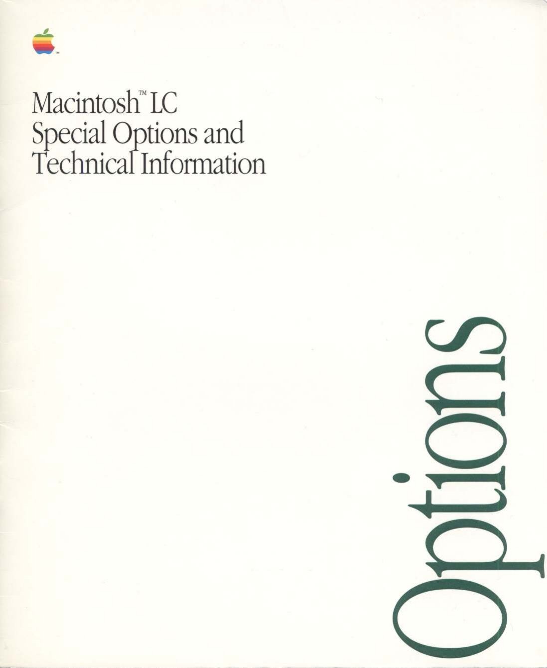 Macintosh LC Special Options Z030 3461 A