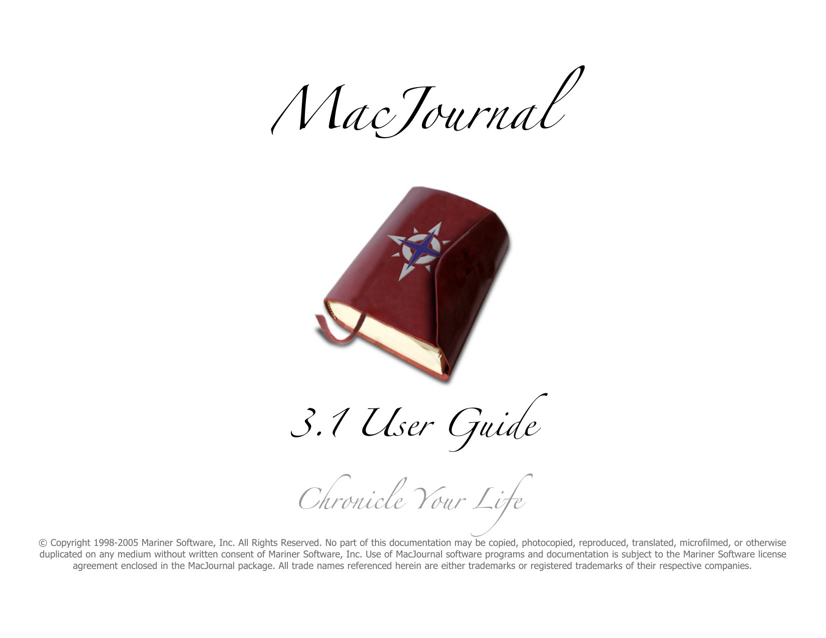 MacJournal3.1 User Guide