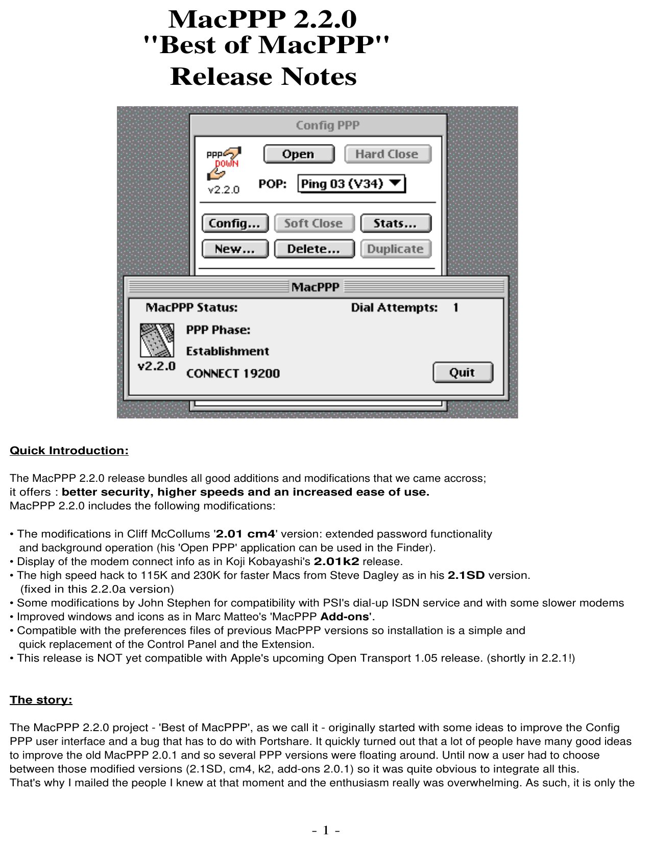 MacPPP 2.2.0a Read Me