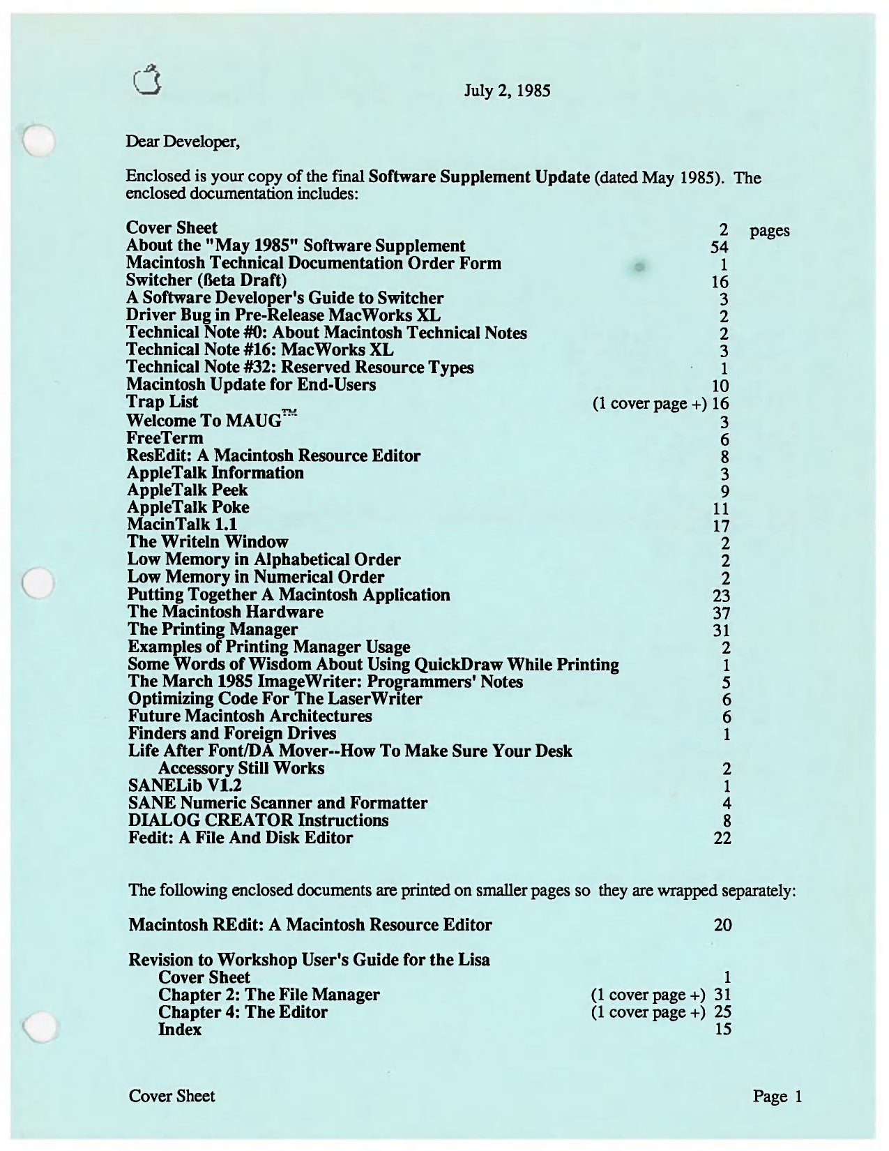 MacSupplement May.1985