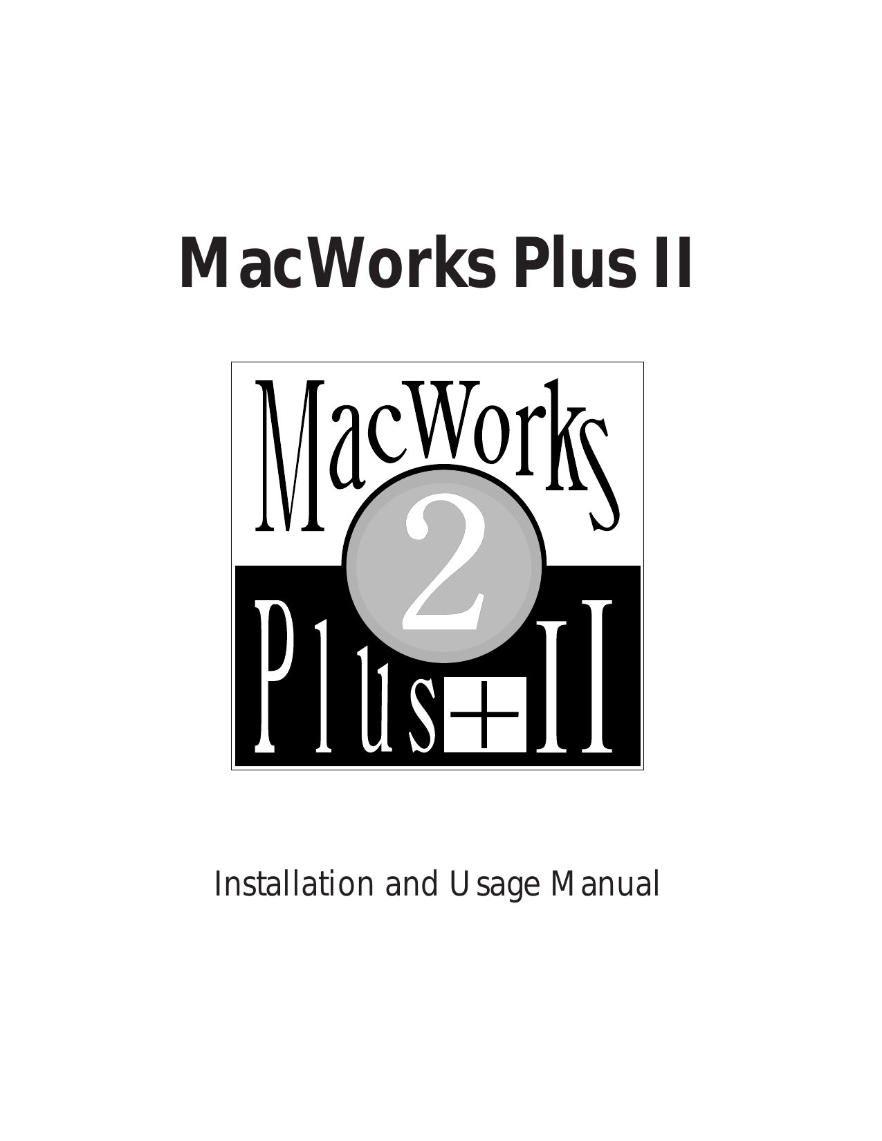 MacWorks Plus II Manual
