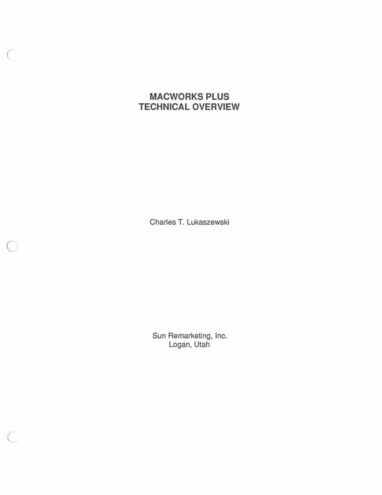 MacWorks Plus Technical Overview by Chuck Lukaszewski3