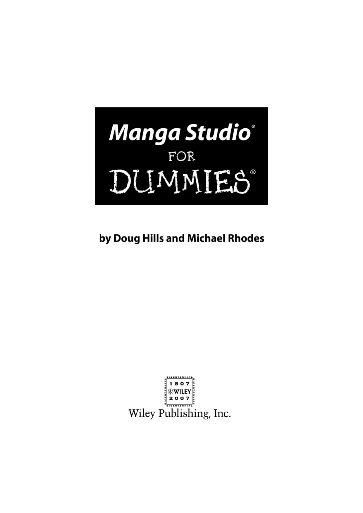 Manga Studio For Dummies