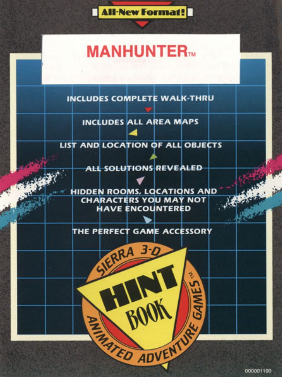 Manhunter 1 Hint Book