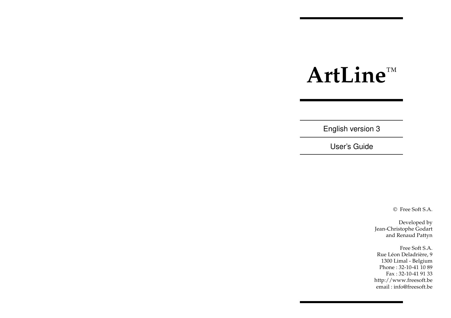Manual ArtLine UK 3