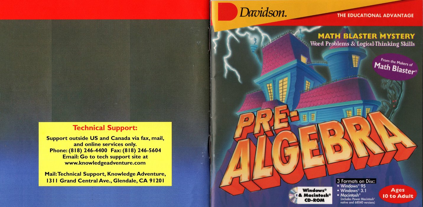 MathBlasterMystery Manual
