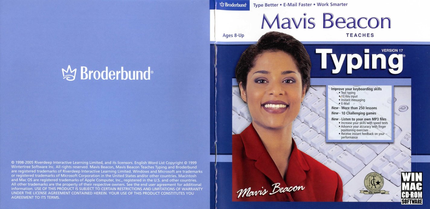 Mavis Beacon 17 booklet