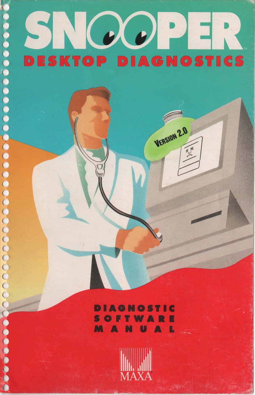 Maxa Snooper Desktop Diagnostics Version 2.0 Manual