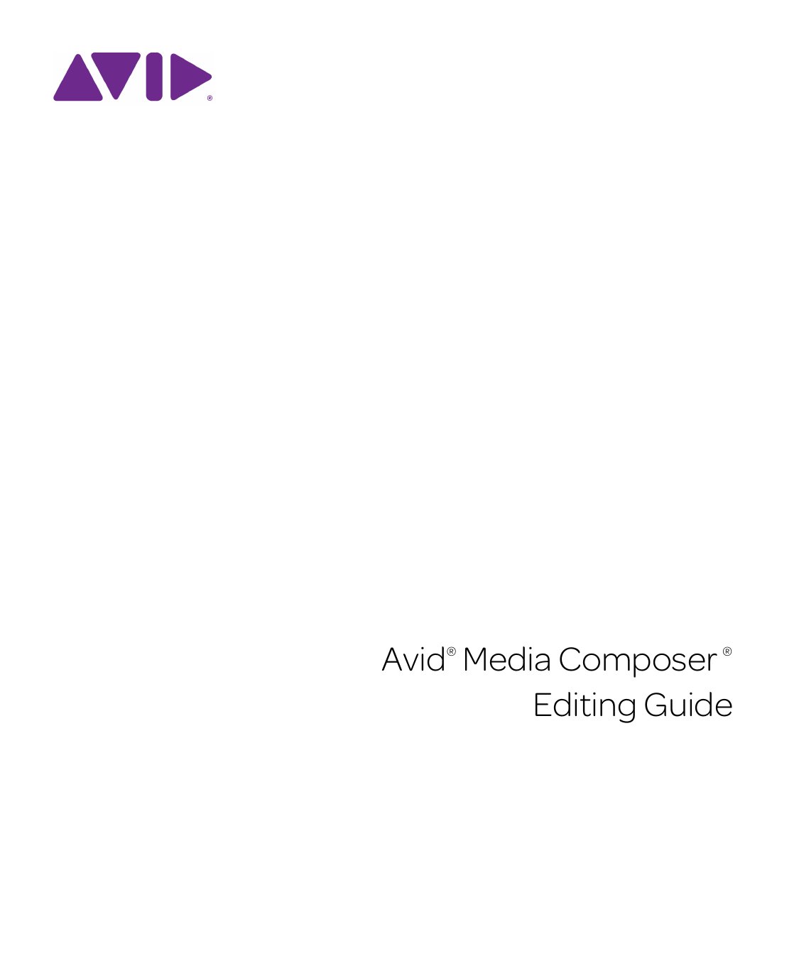 Media Composer Editing Guide 8.4