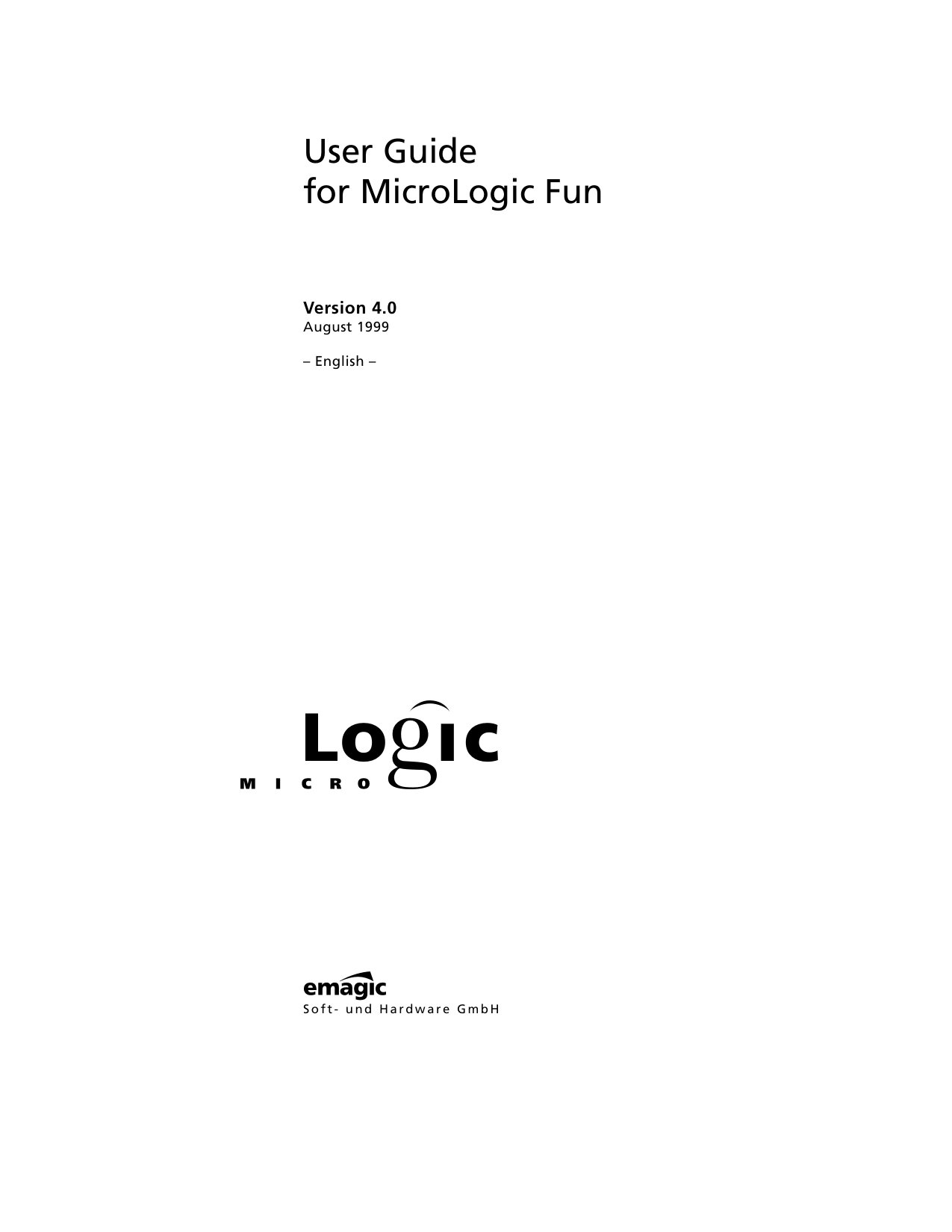 MicroLogic Fun 4.0 Manual