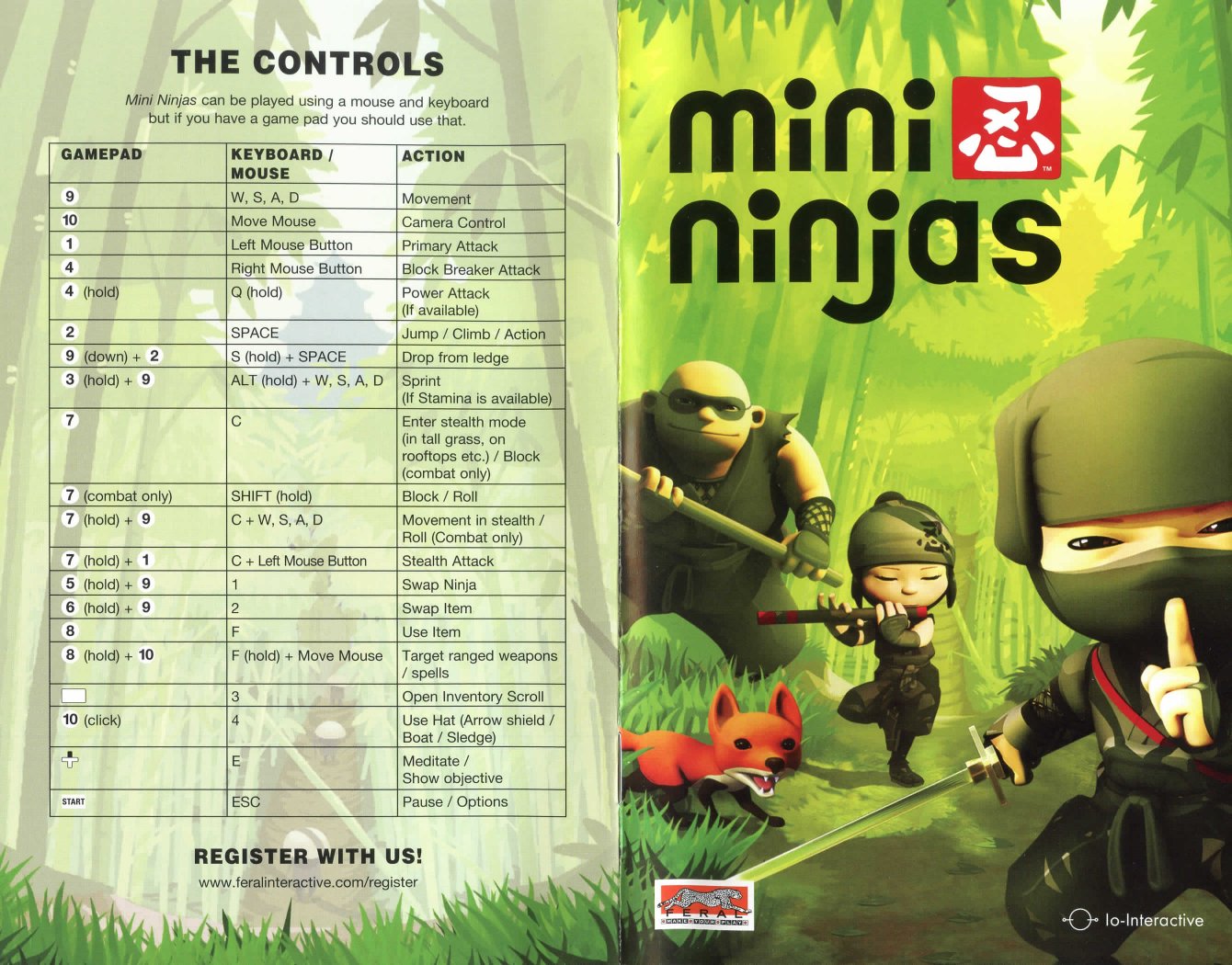 Mini Ninjas manual