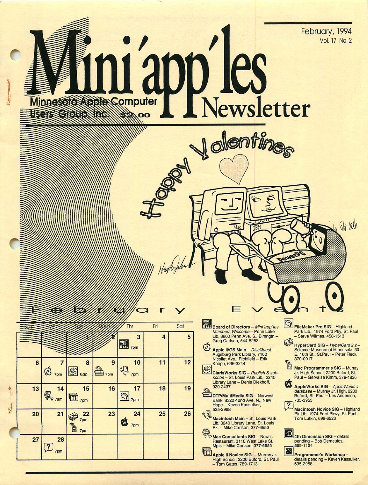 Mini'app'les Newsletter — February 1994