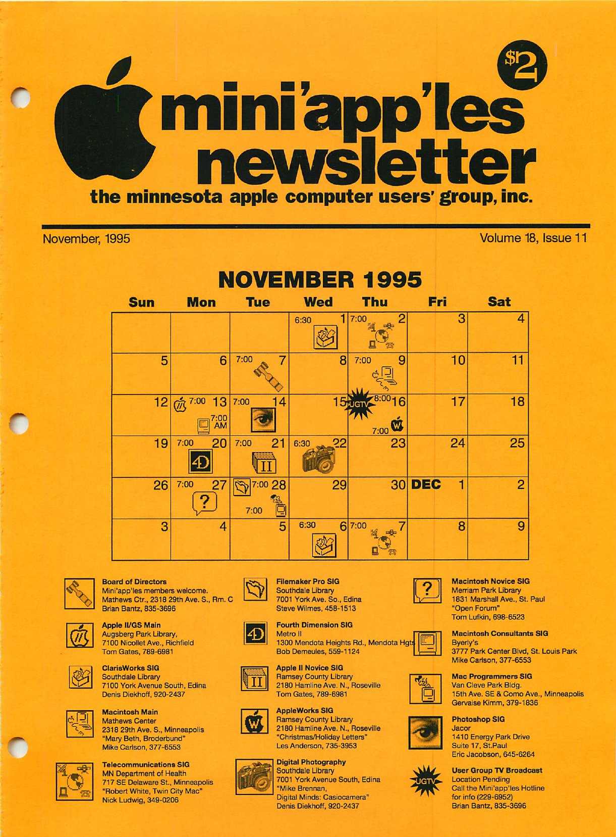 Mini'app'les Newsletter — November 1995