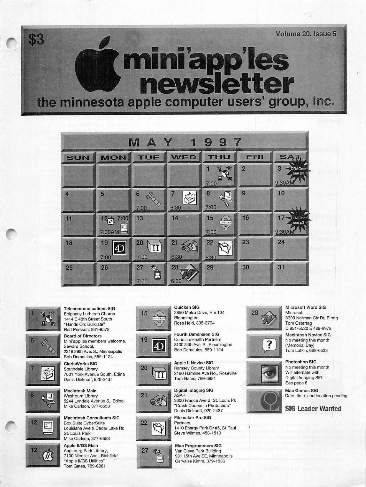 Mini'app'les Newsletter — May 1997