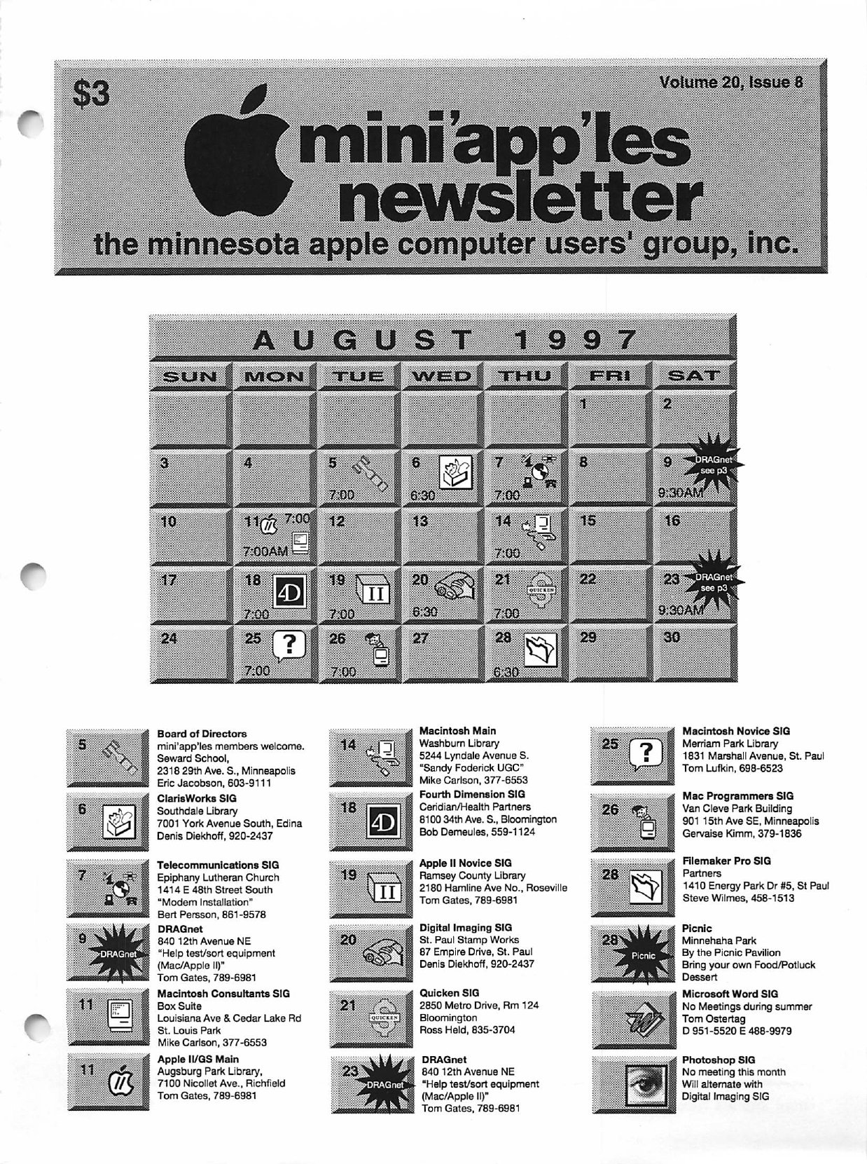 Mini'app'les Newsletter — August 1997