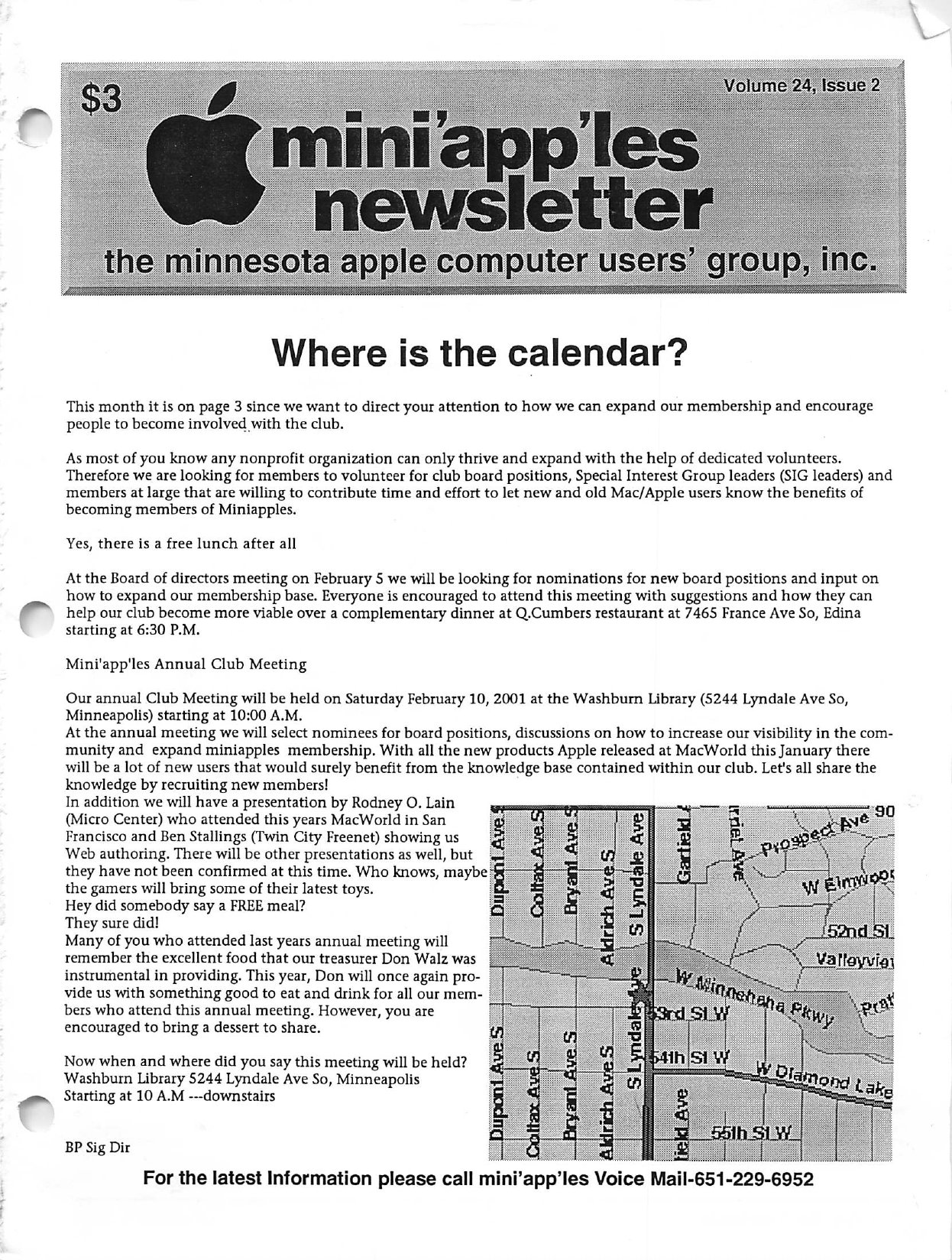 Mini'app'les Newsletter — February 2001