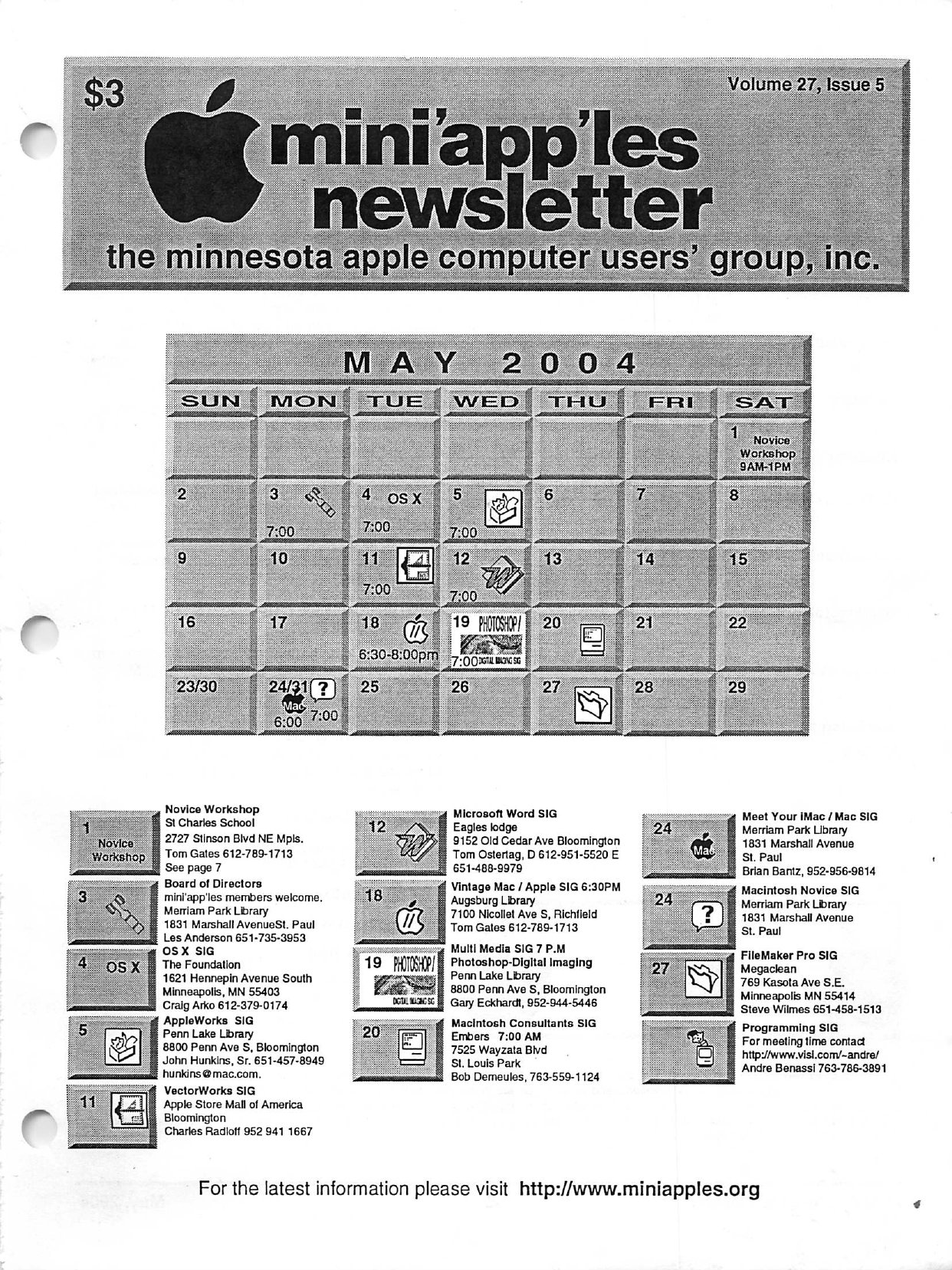 Mini'app'les Newsletter — May 2004