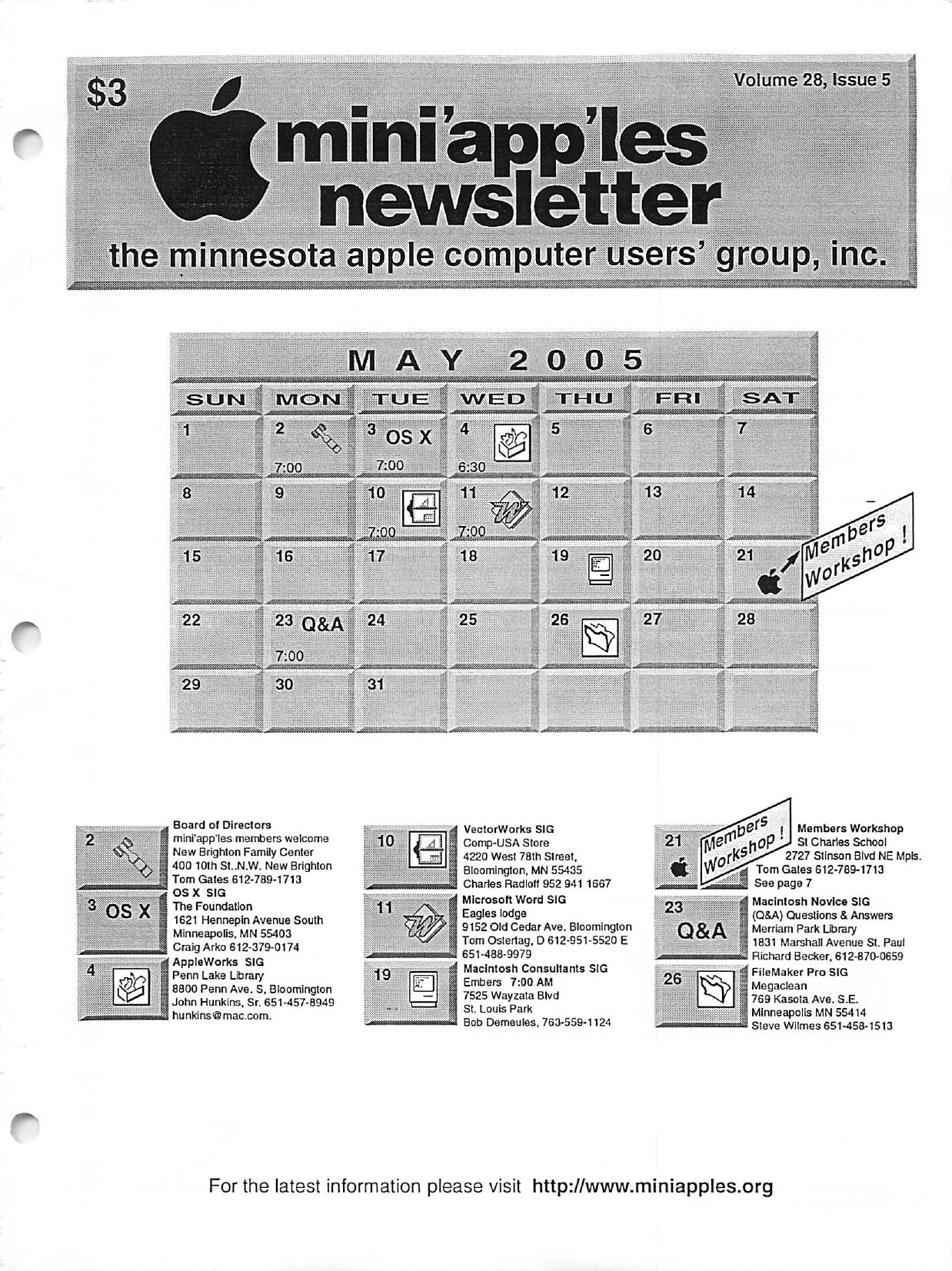 Mini'app'les Newsletter — May 2005