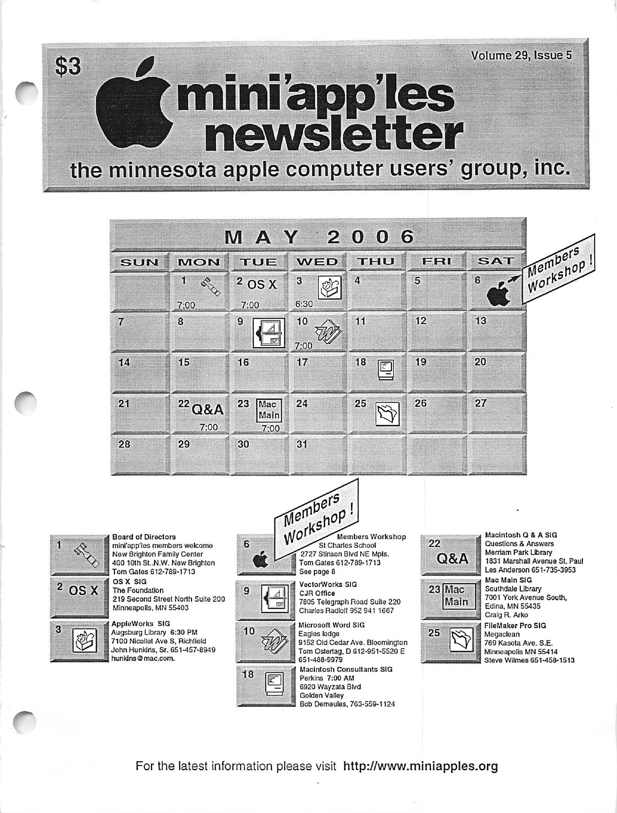 Mini'app'les Newsletter — May 2006