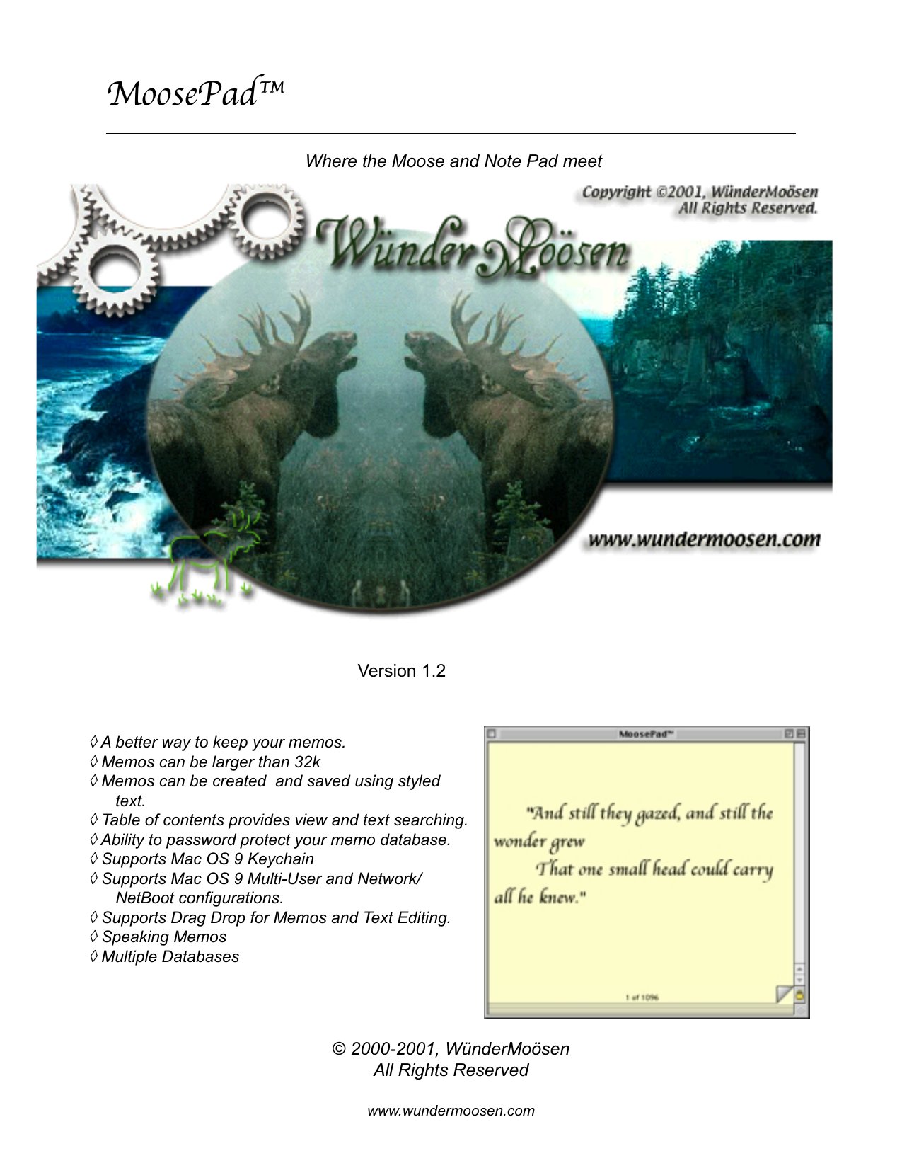 MoosePad Guide 2001