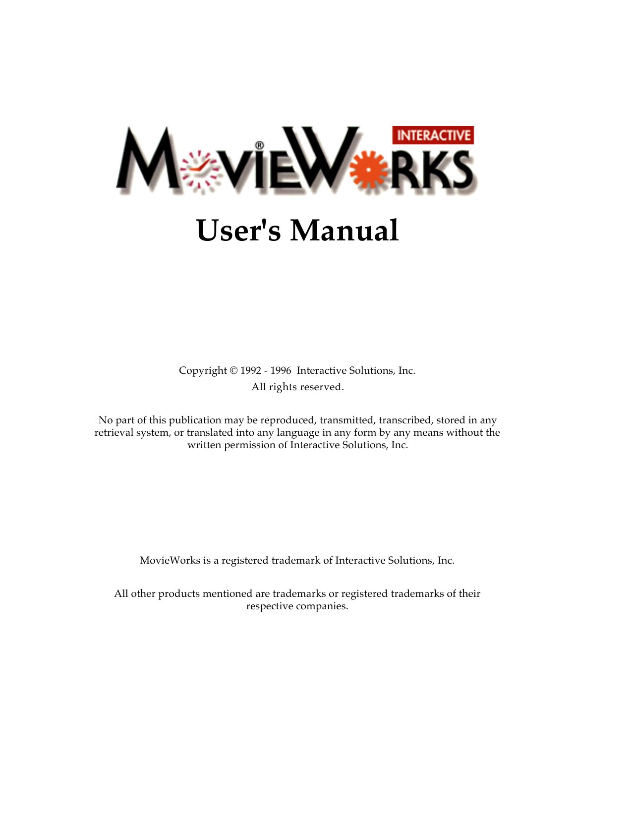 MovieWorks 3.0.1 Tutorial