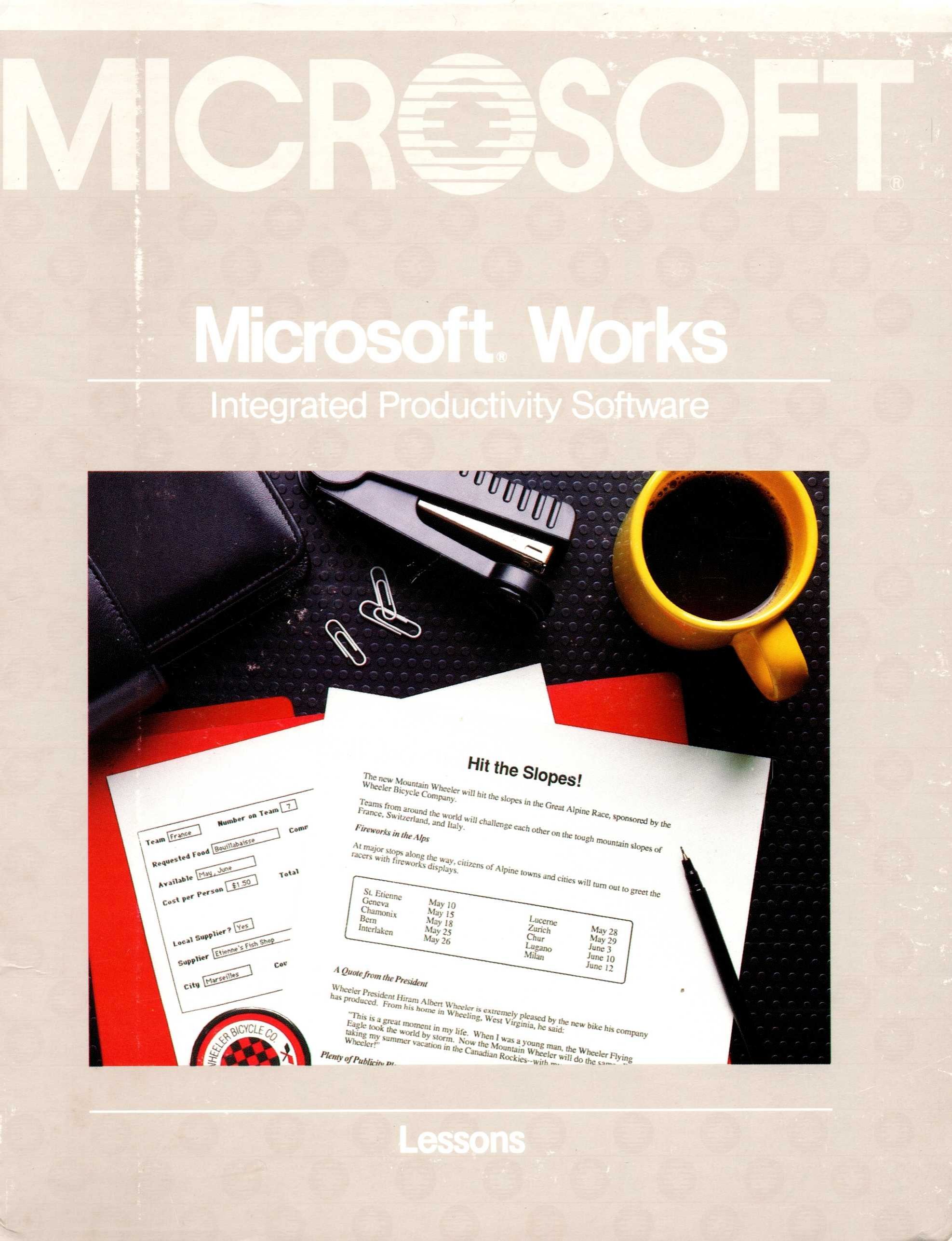 MSWorksMac 1.0 Lessons