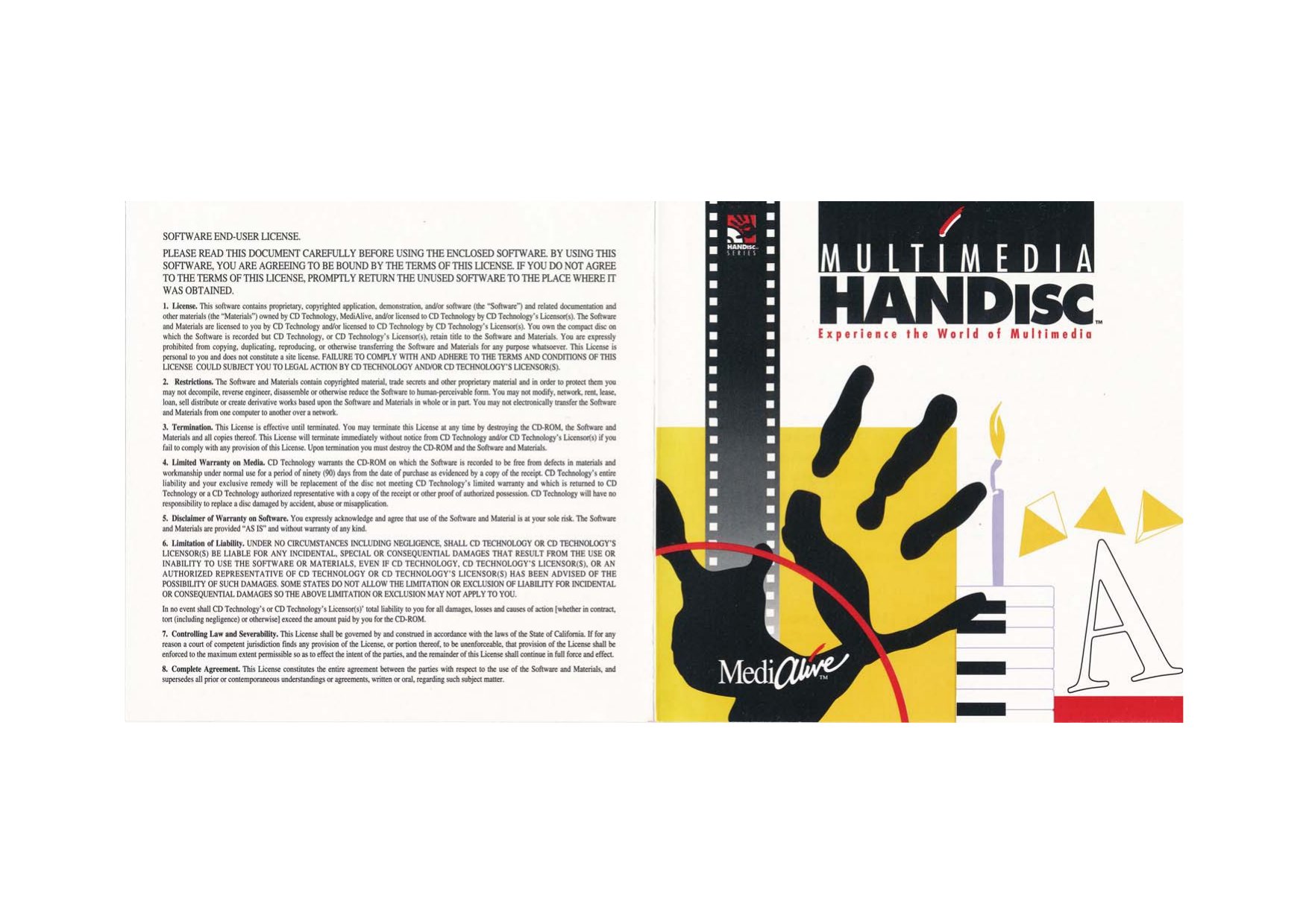 MultiMedia HANDisc booklet