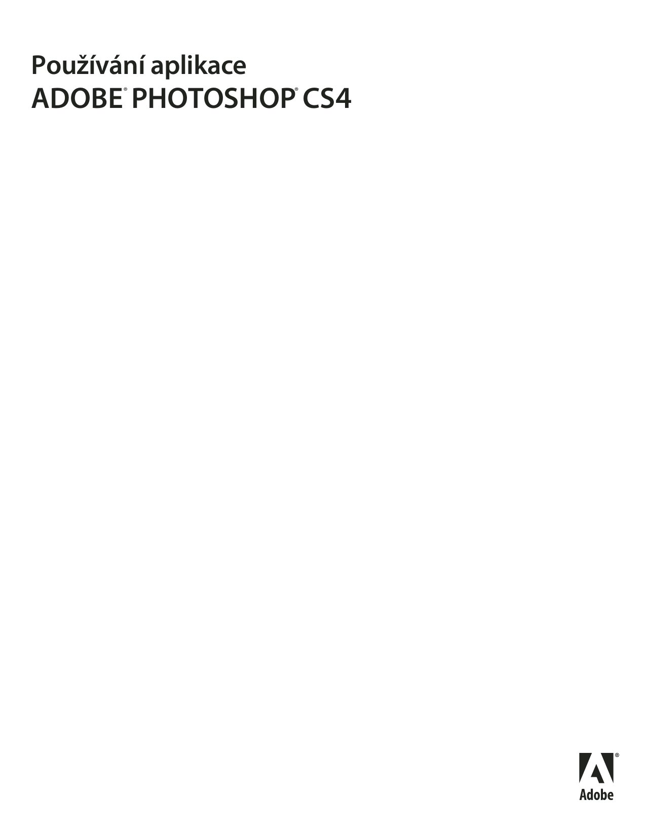Navod k Adobe Photoshop CS4 cz