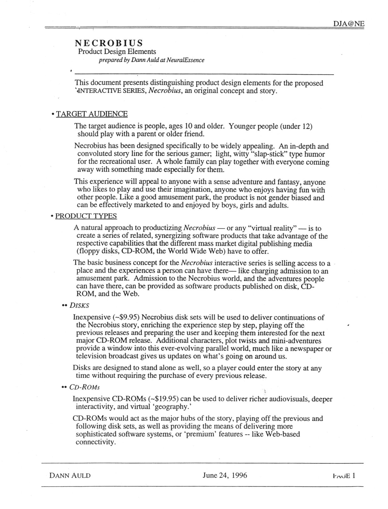 Necrobius Strategy Doc