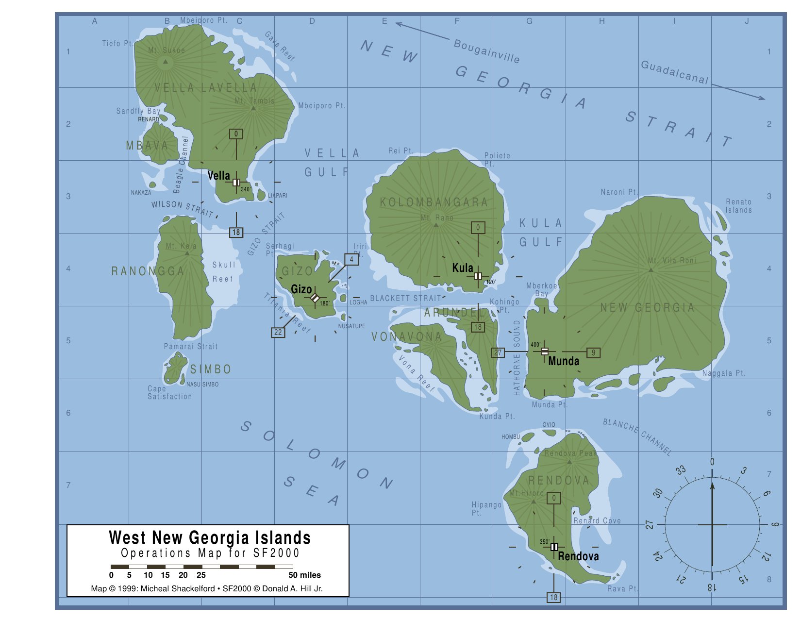 New Georgias Map