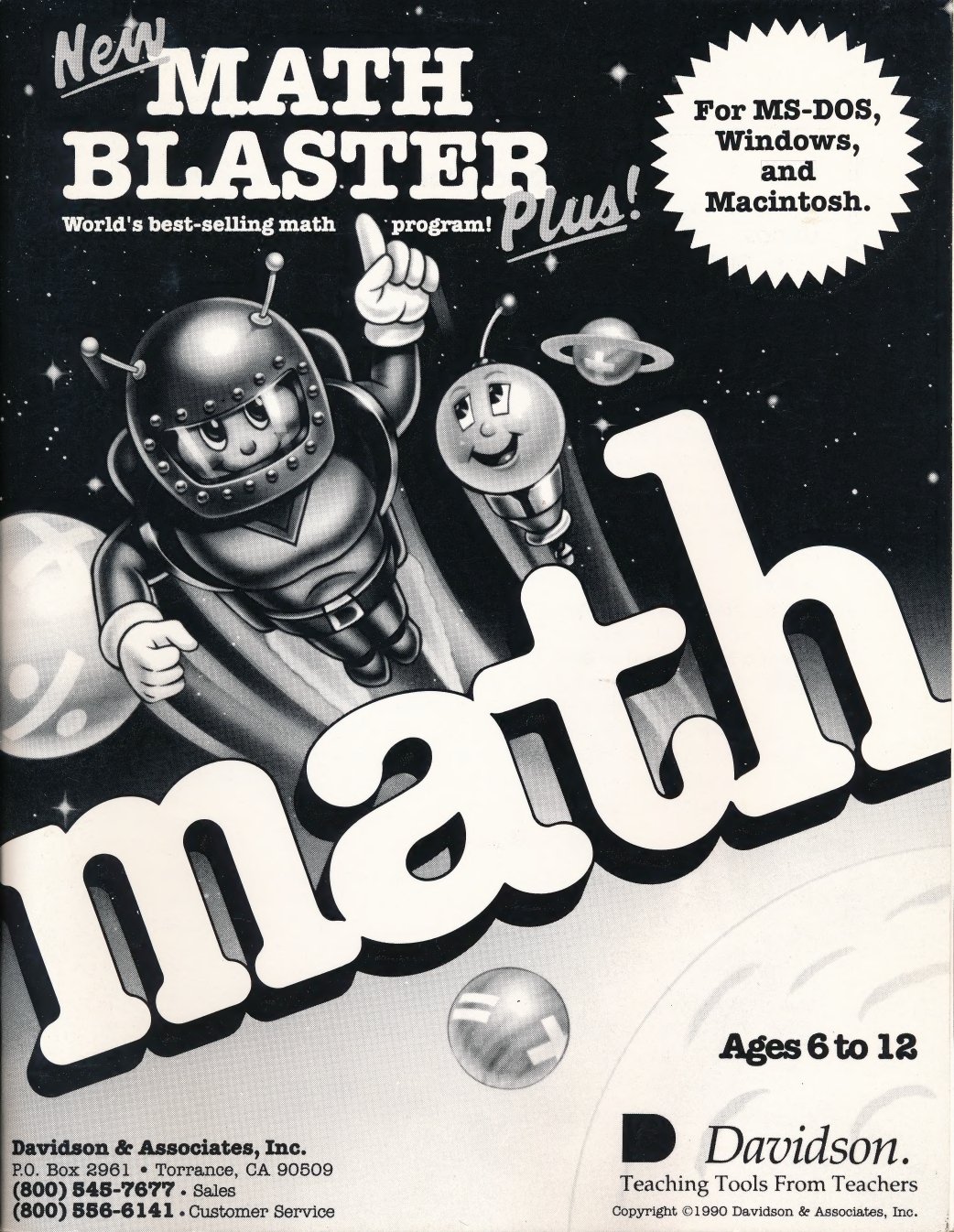 New Math Blaster Plus manual