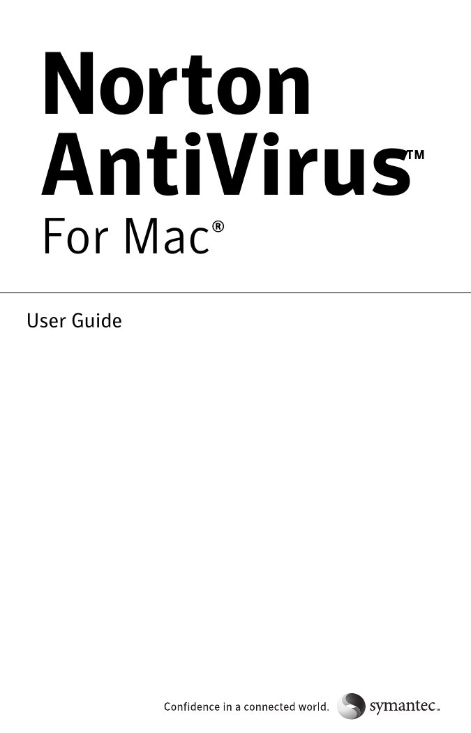 Norton AntiVirus 11 Mac EN Manual
