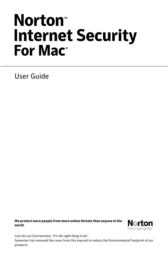 Norton Internet Security User Guide