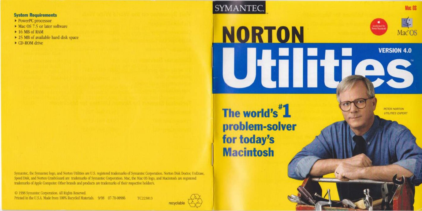 Norton Utilities manual