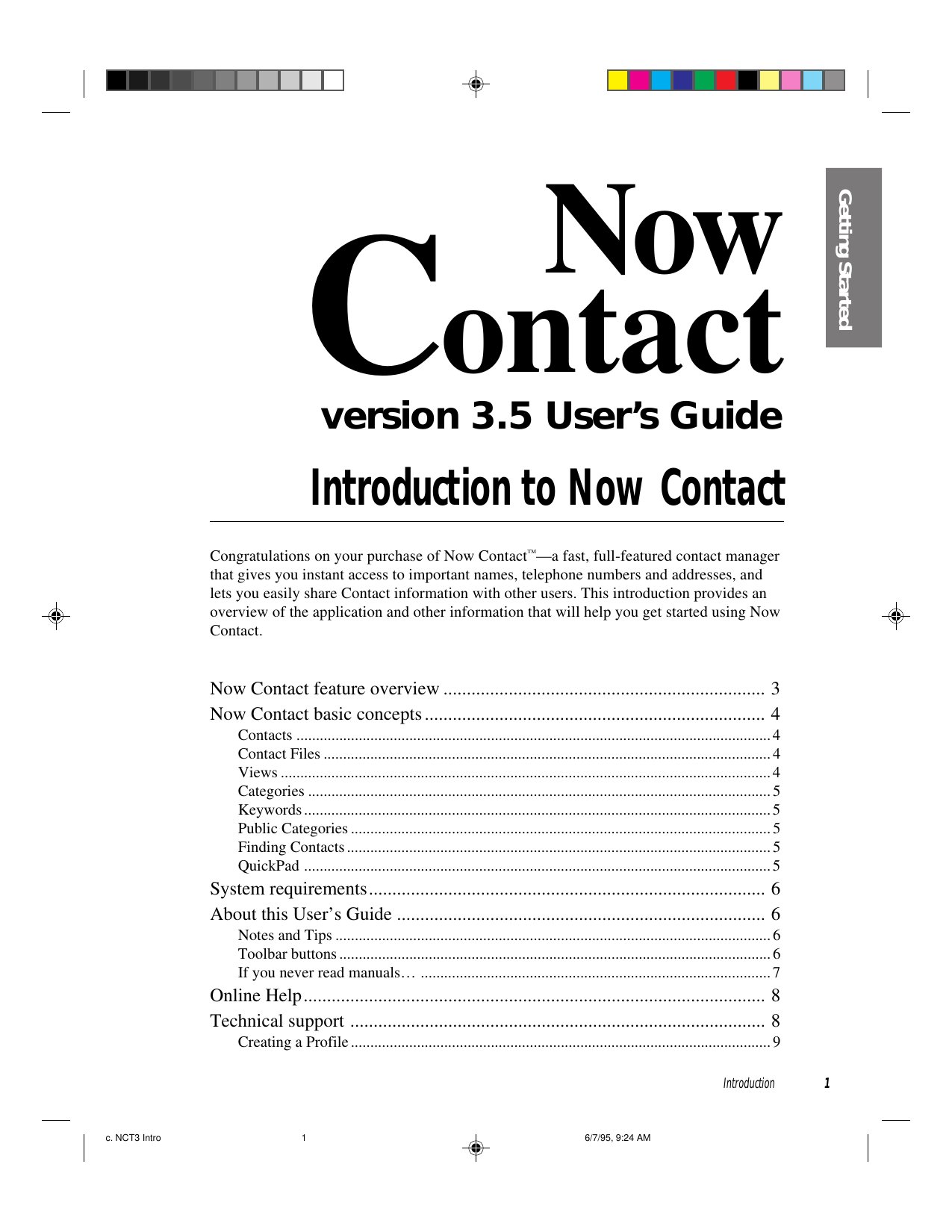 Now Contact Users Guide