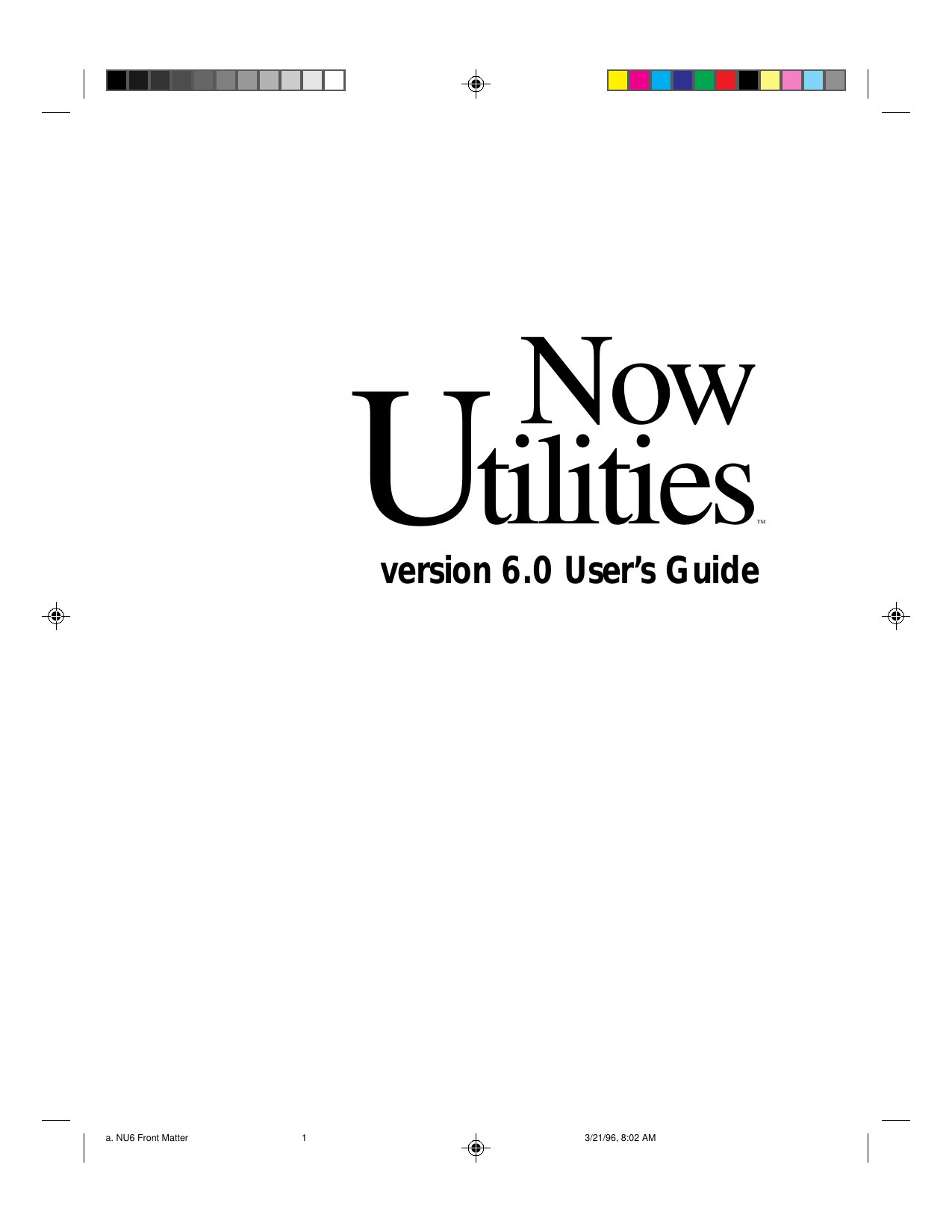 Now Utilities 6.0 Manual