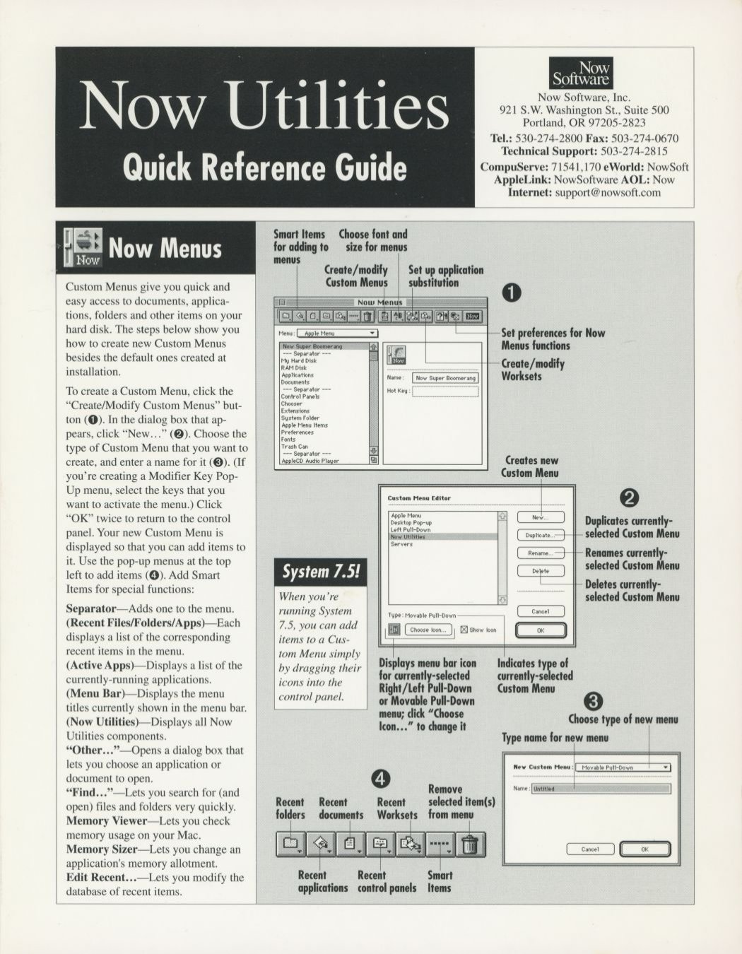 NowUtilities 6.0 QuickReferenceCard 0