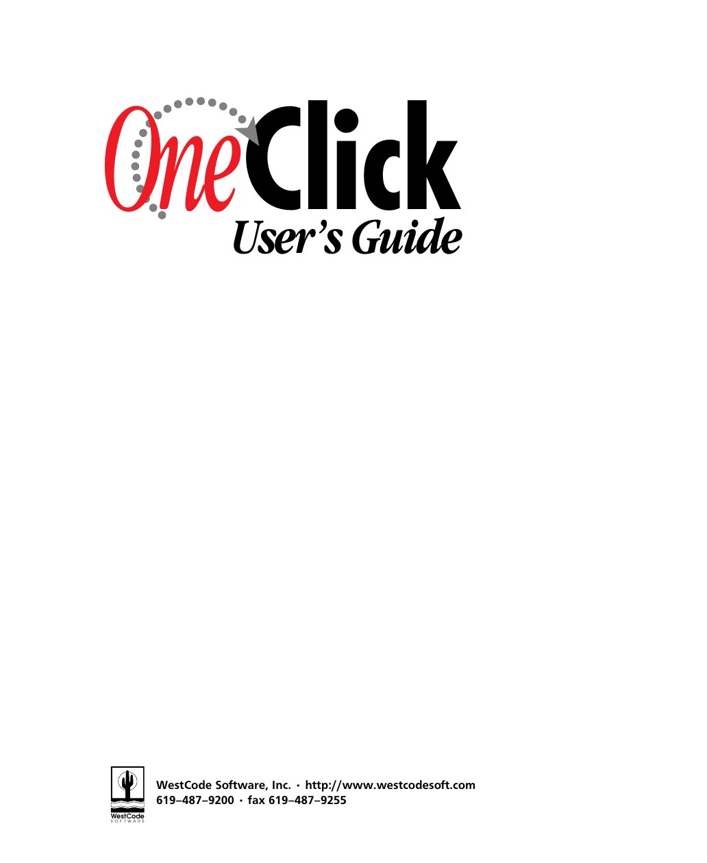 OneClick Users Guide
