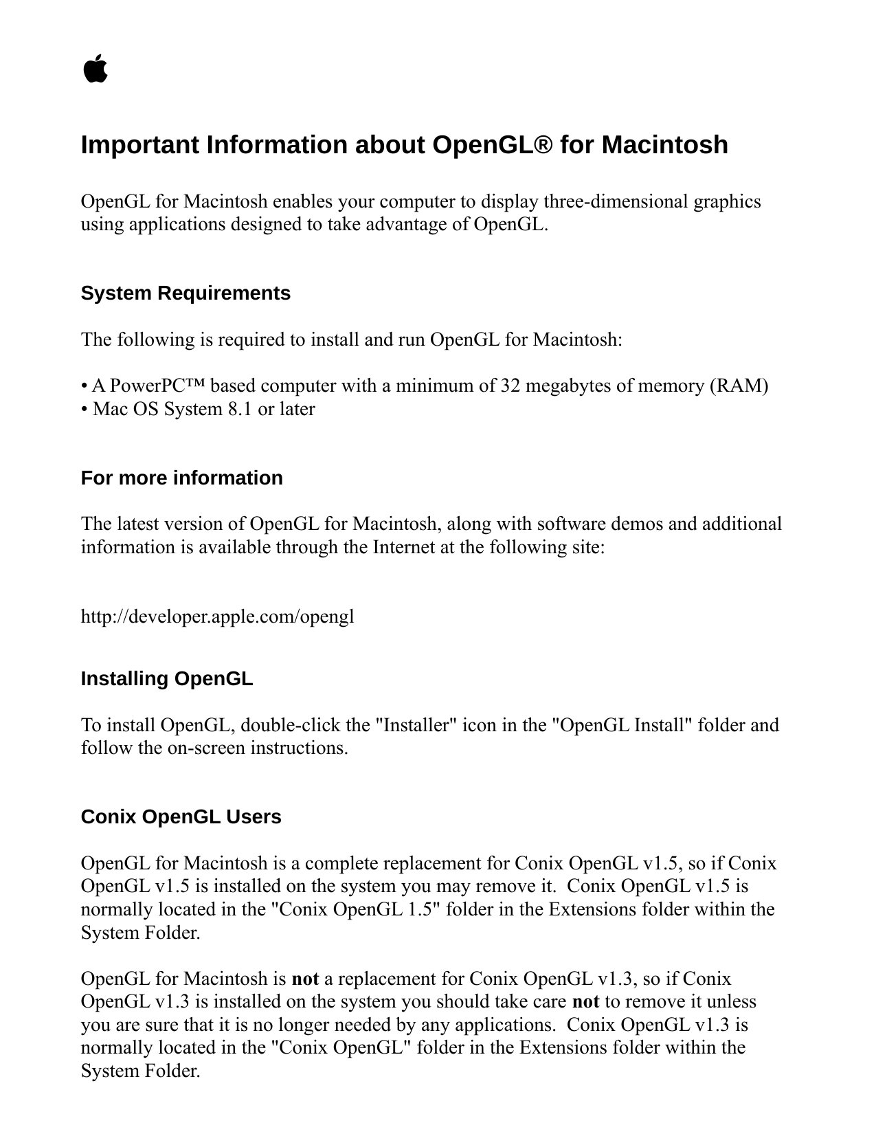 OpenGL ReadMe