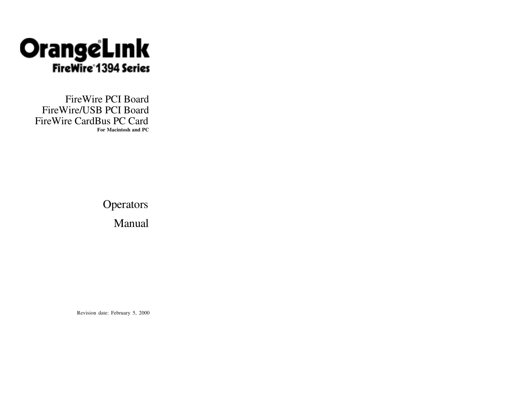 OrangeLinkReferenceGuide