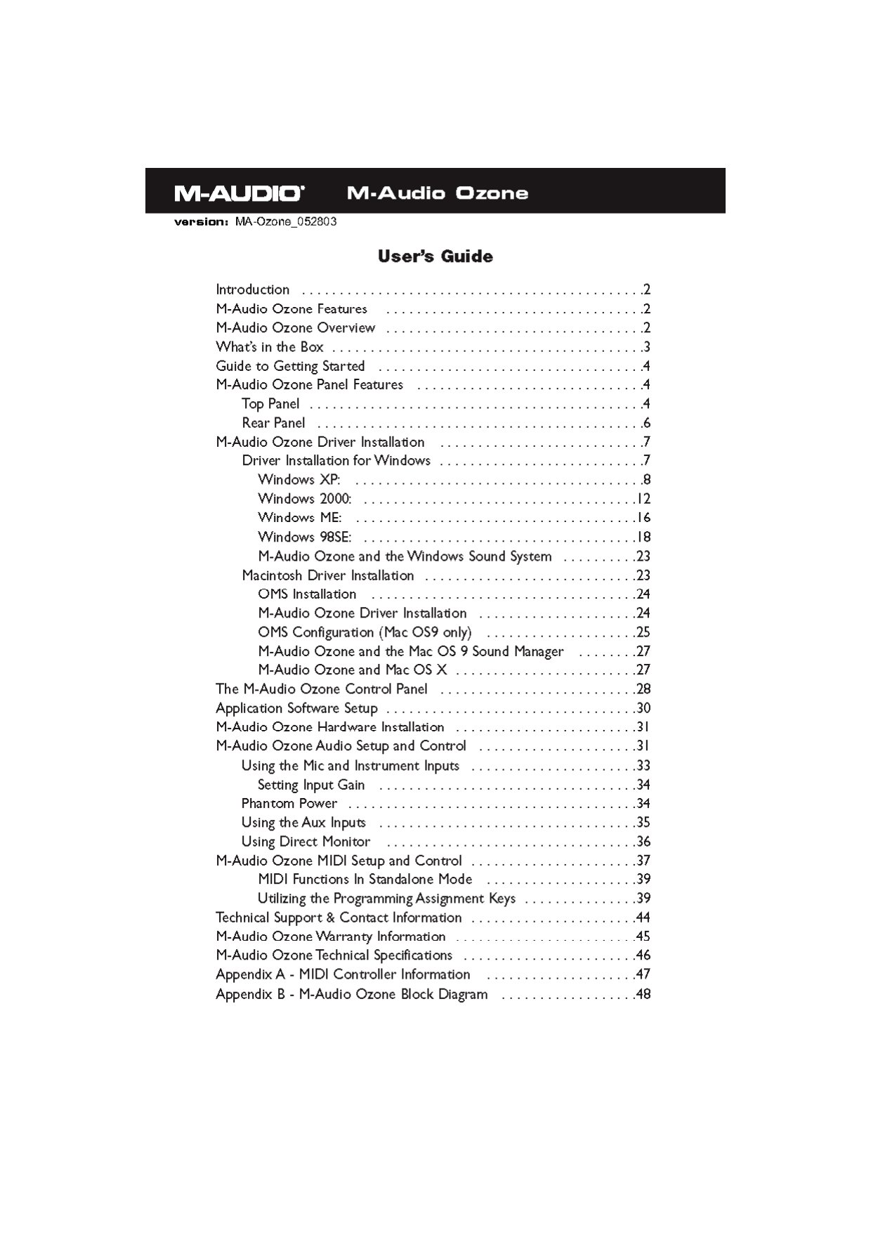 Ozone Manual US