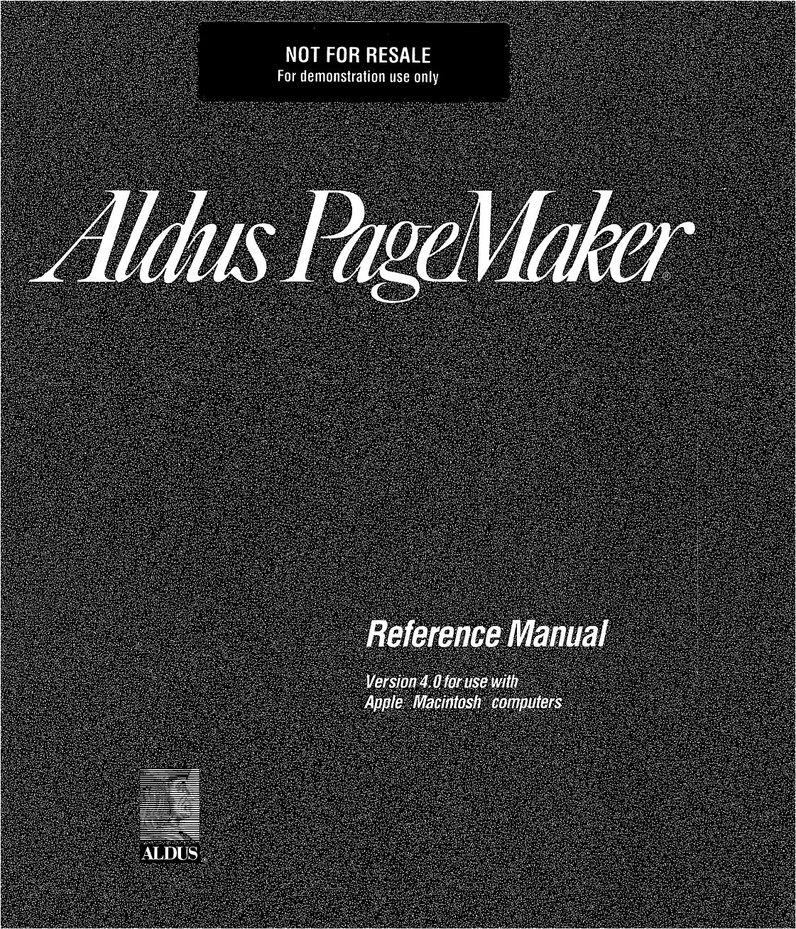 PageMaker 4.0 Reference Manual