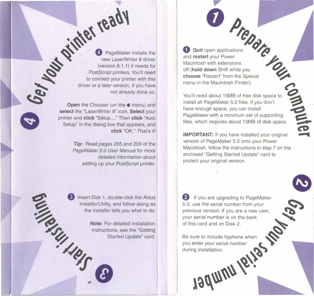 PageMaker 5 Installation Guide