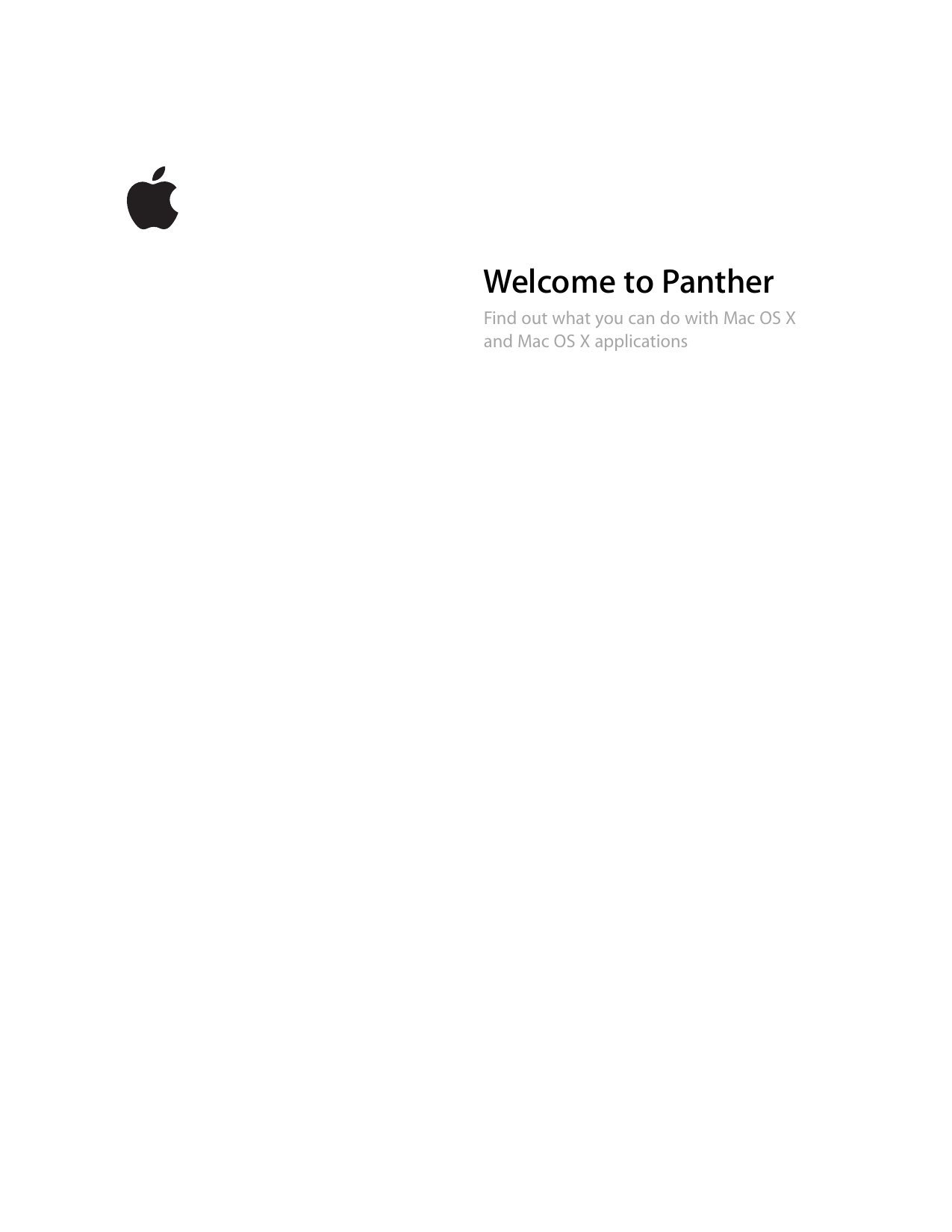 Panther manual