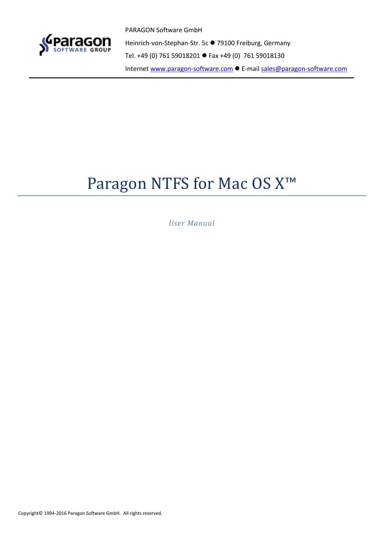 Paragon NTFS