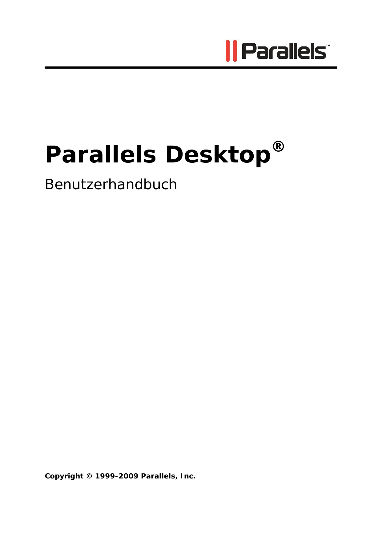 Parallels Desktop Users Guide