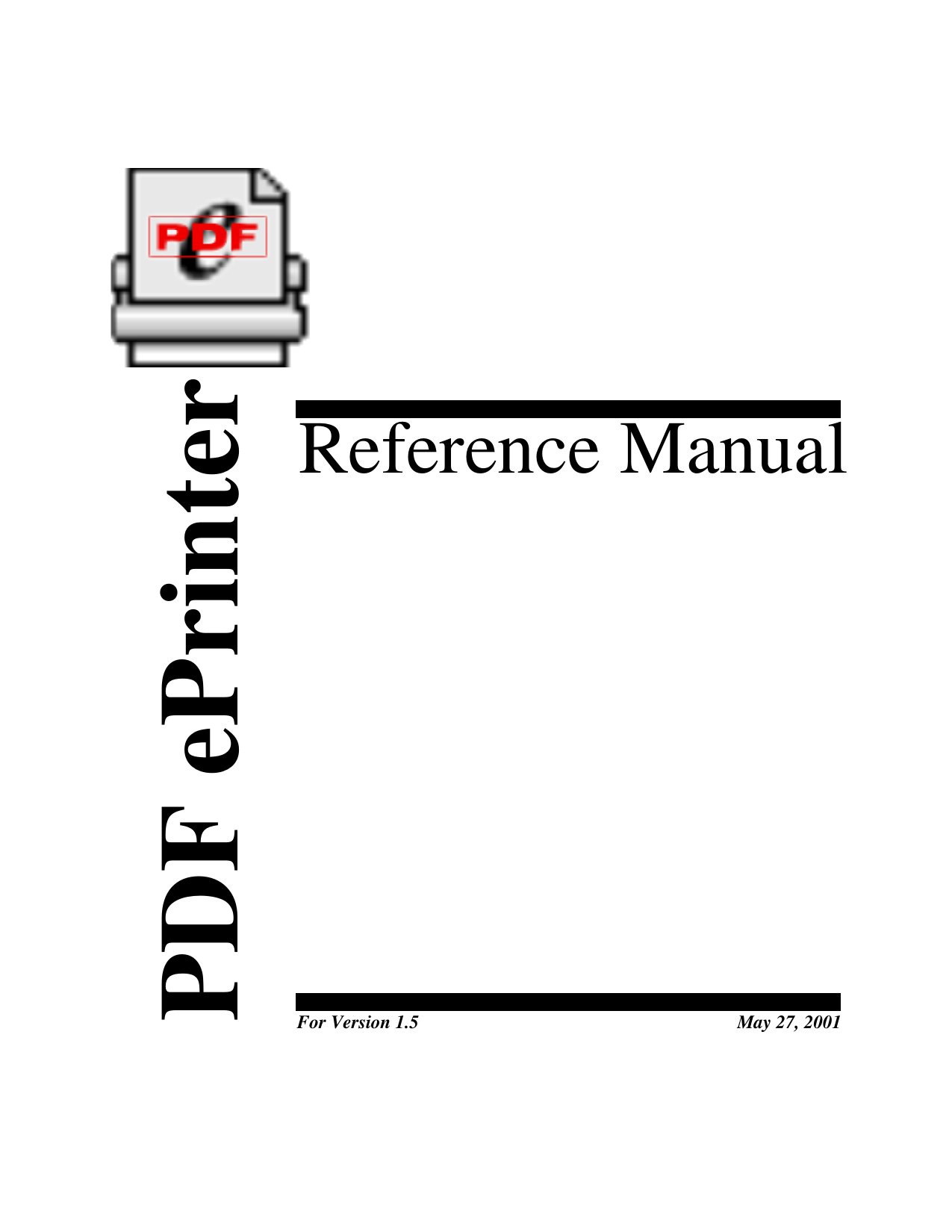 PDF ePrinter Manual