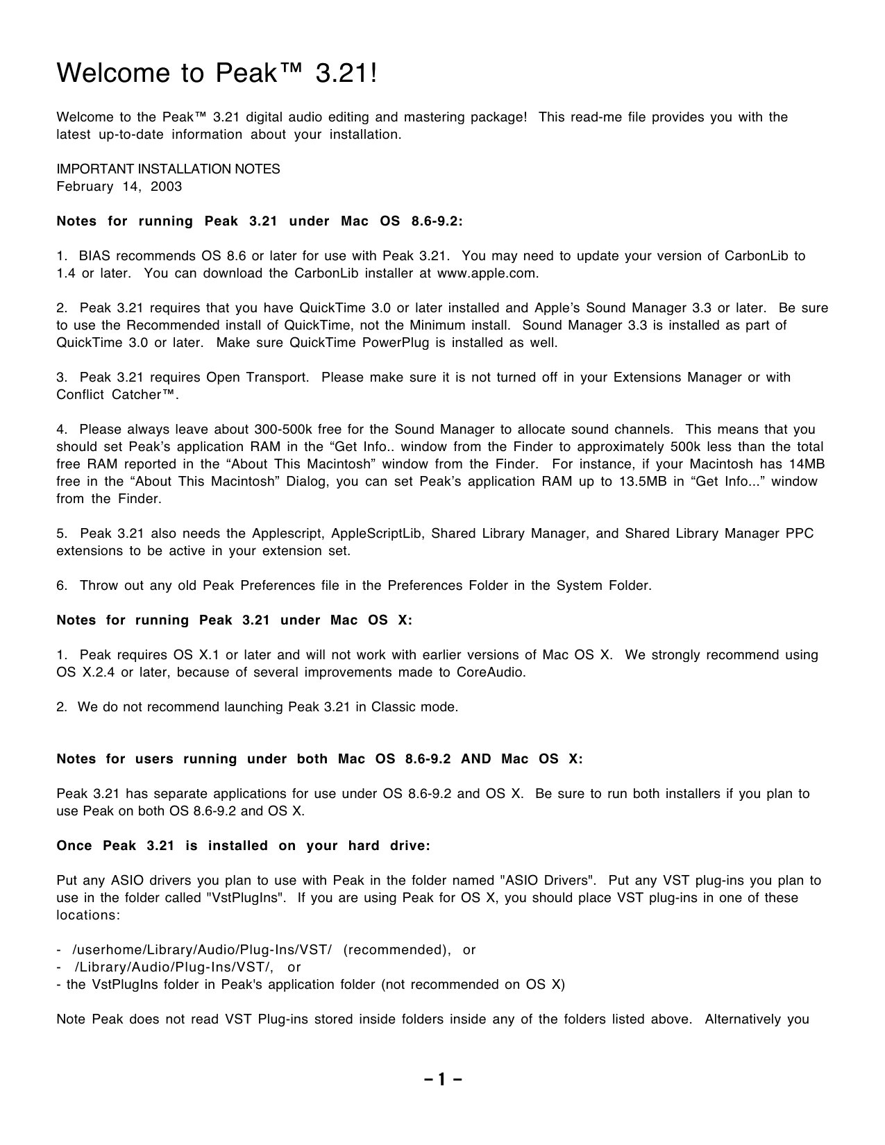 Peak 3.21 READ ME