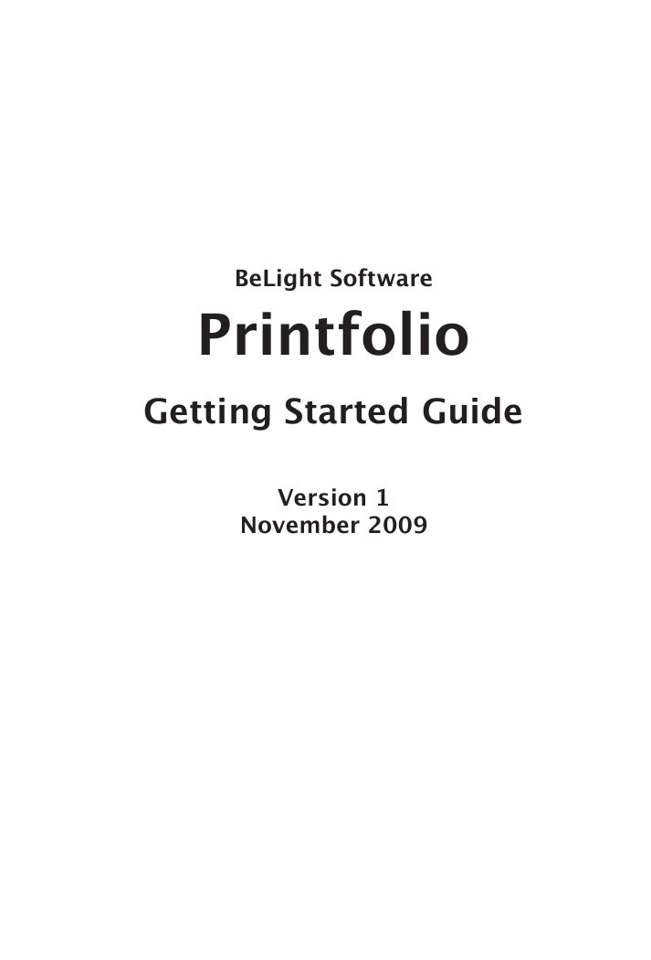 PFGettingStartedGuide