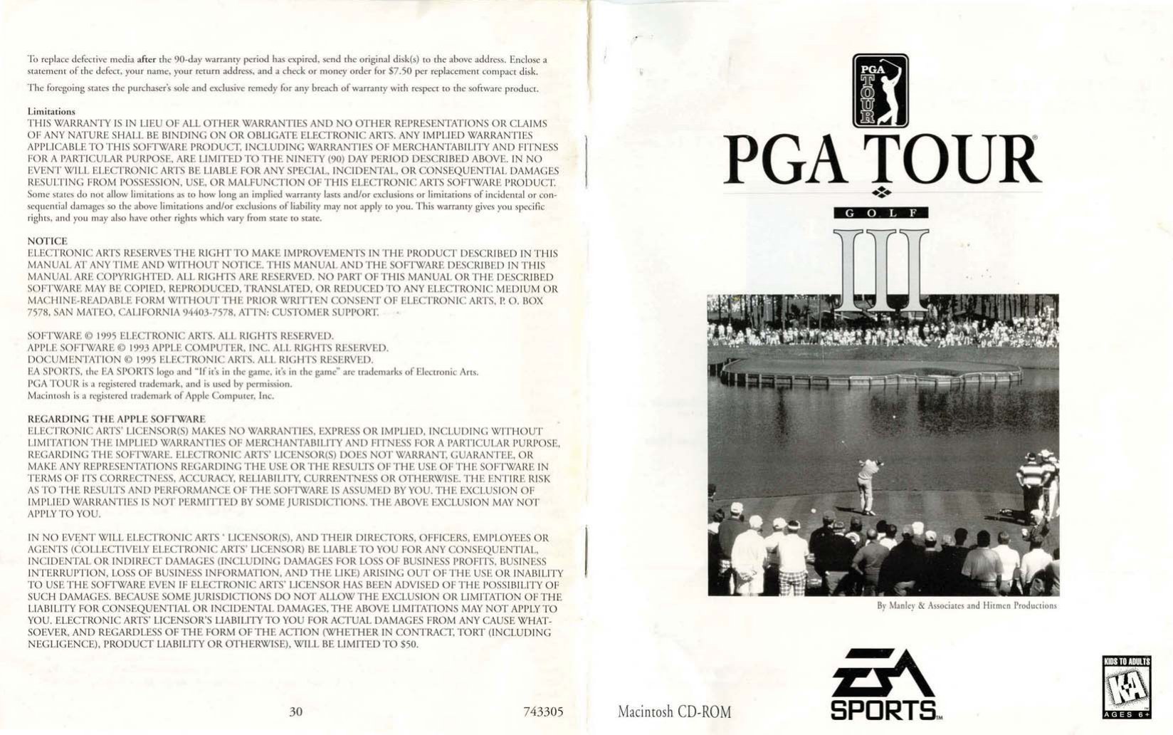 PGA Tour Golf III manual
